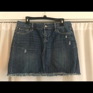 Mini jean skirt